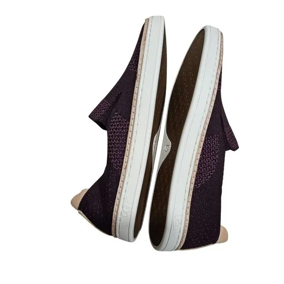 UGG Womens Slip-On Sneakers Size 7 Purple Knit Casual Shoes Loafer Summer Casual - Picture 7 of 12